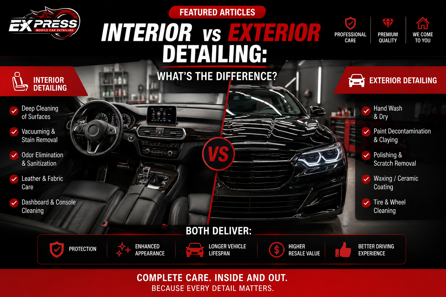 Full detailing work — Express Mobile Detailing