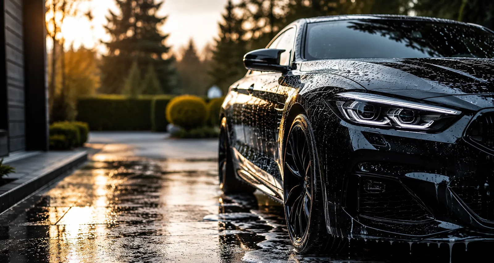 Professional exterior car detailing at home in Canada for paint protection and exterior vehicle restoration