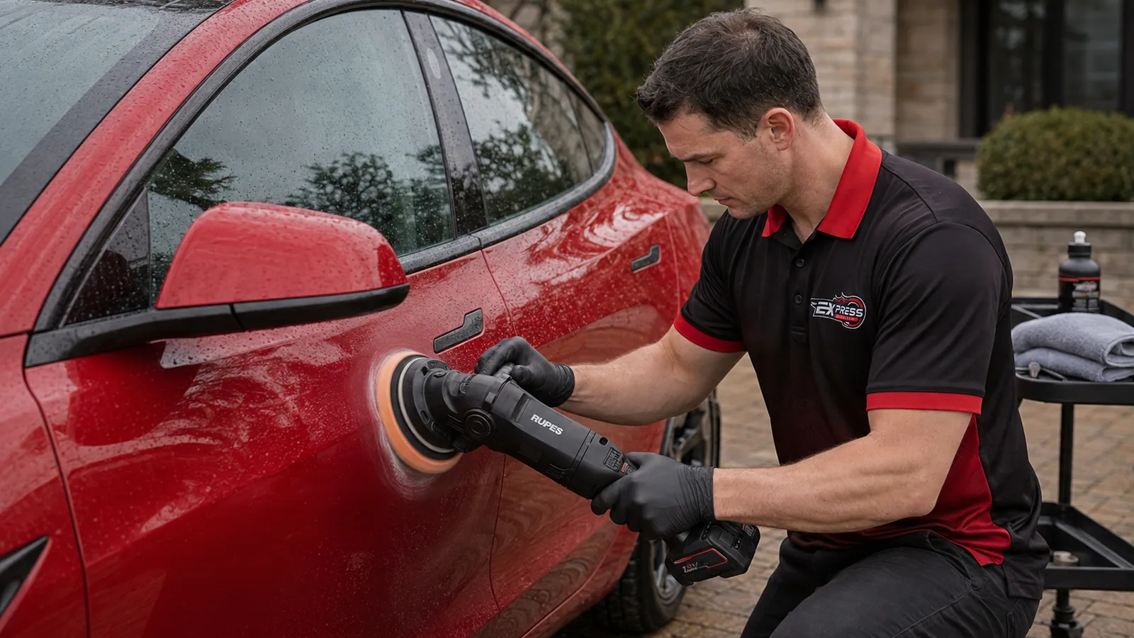 Mobile Paint Correction in Markham — on site at a Markham address